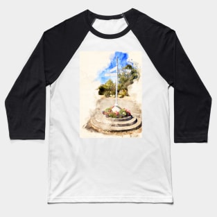 Kingswood Signpost Watercolour Baseball T-Shirt